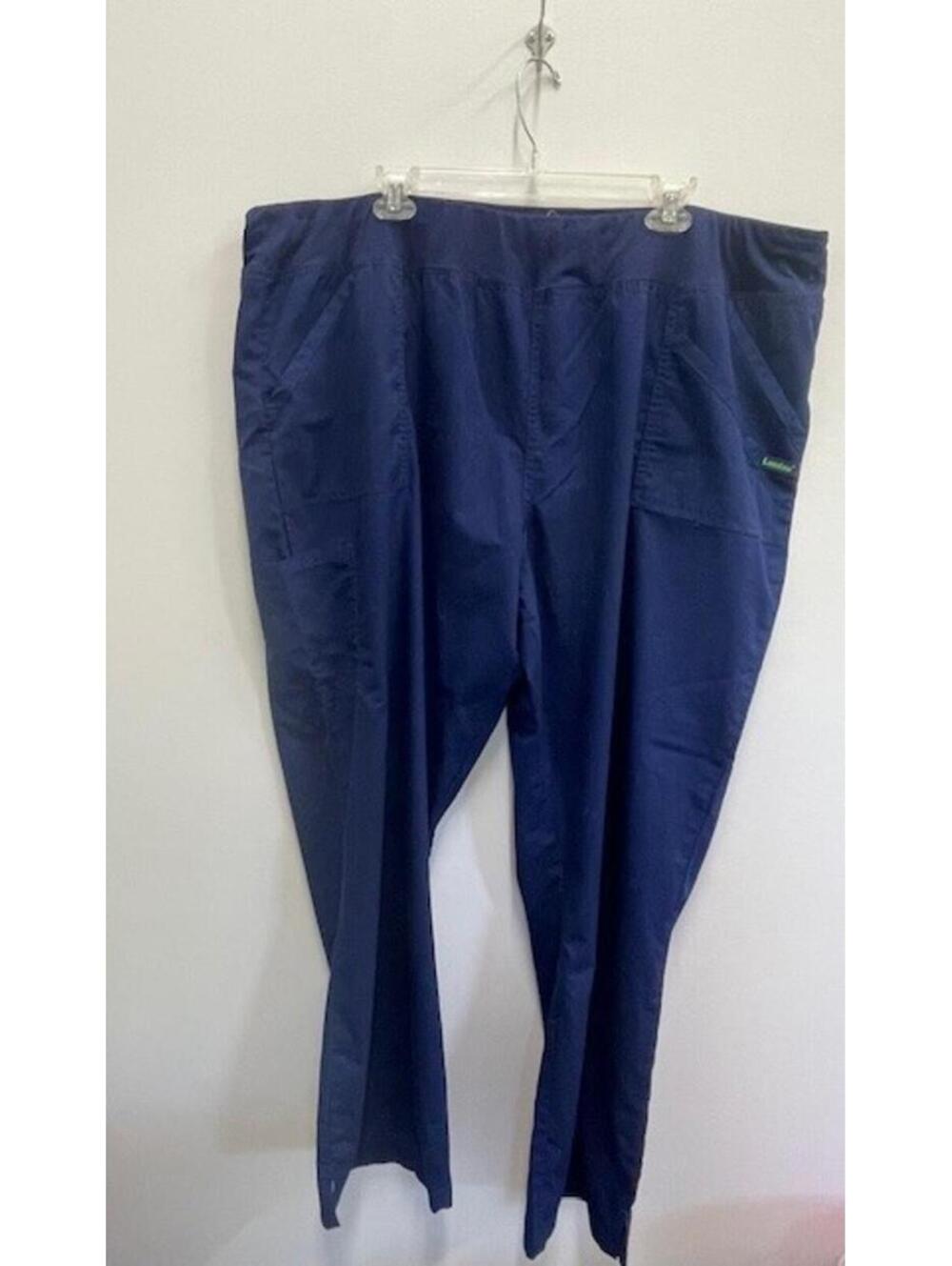 Landau ProFlex Unisex Cargo Scrub Pants Navy Blue